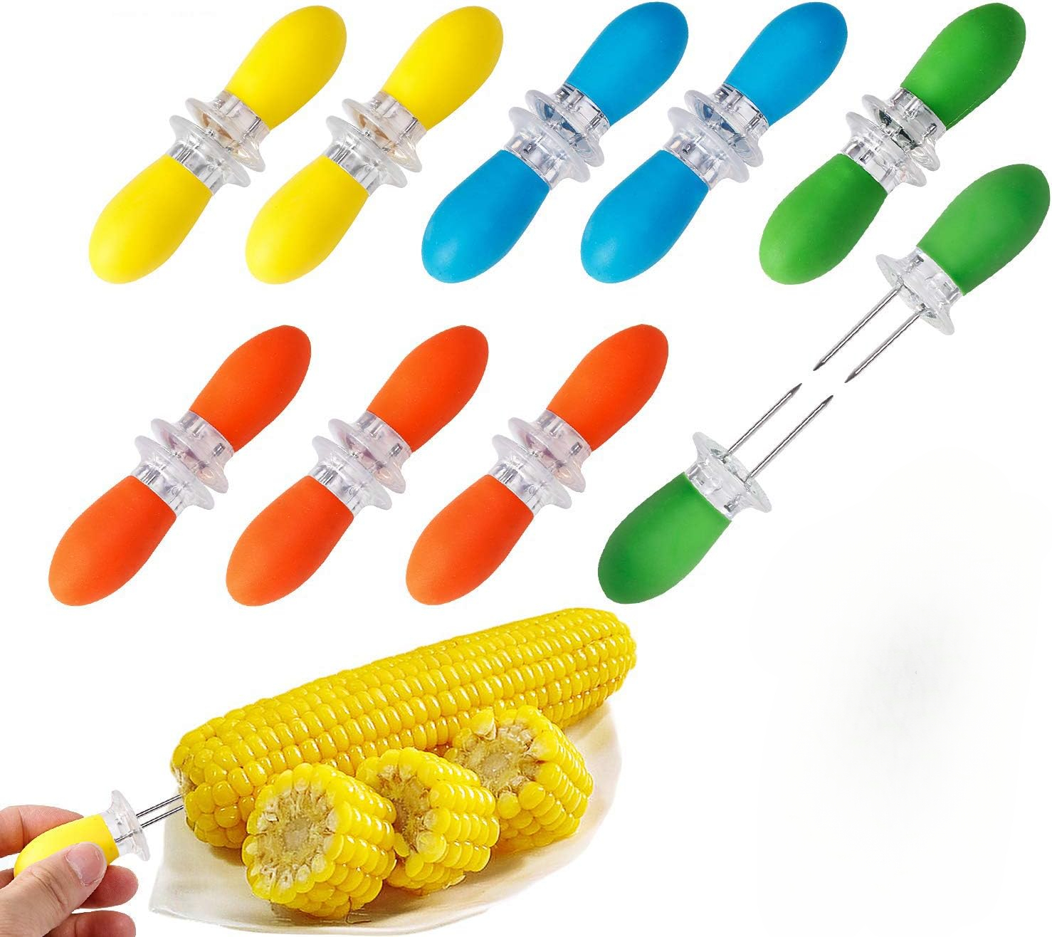 Home Cooking On - Stainless Steel Corn Cob Holders BBQ