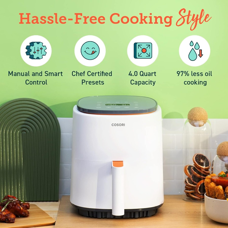 4 Qt Smart Air Fryer with 7 Co - Home Cooking On ulasan dan harga
